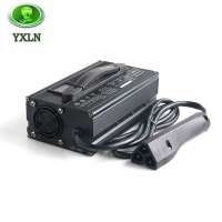 Factory price ce and rohs charger 900W 48V15A golf cart with EZ-go RXV plug li-ion battery charger with LED display