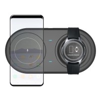 2 in 1 fast intelligent wireless charger universal QI wireless charger for i  Watch mobile phones