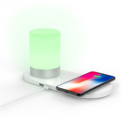 Online Shopping Free Shipping Wireless phone charger friendship lamp RGB lamp